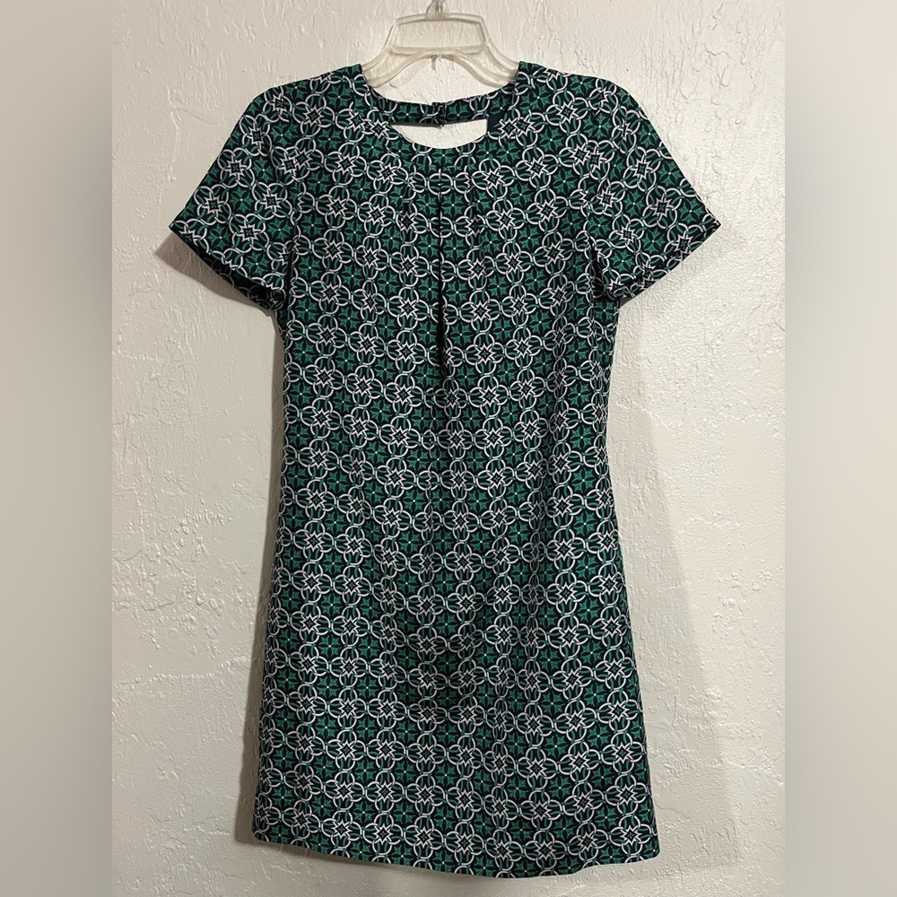 J. Crew 100% Silk Lattice Work Dress Size 2 - Picture 3 of 8